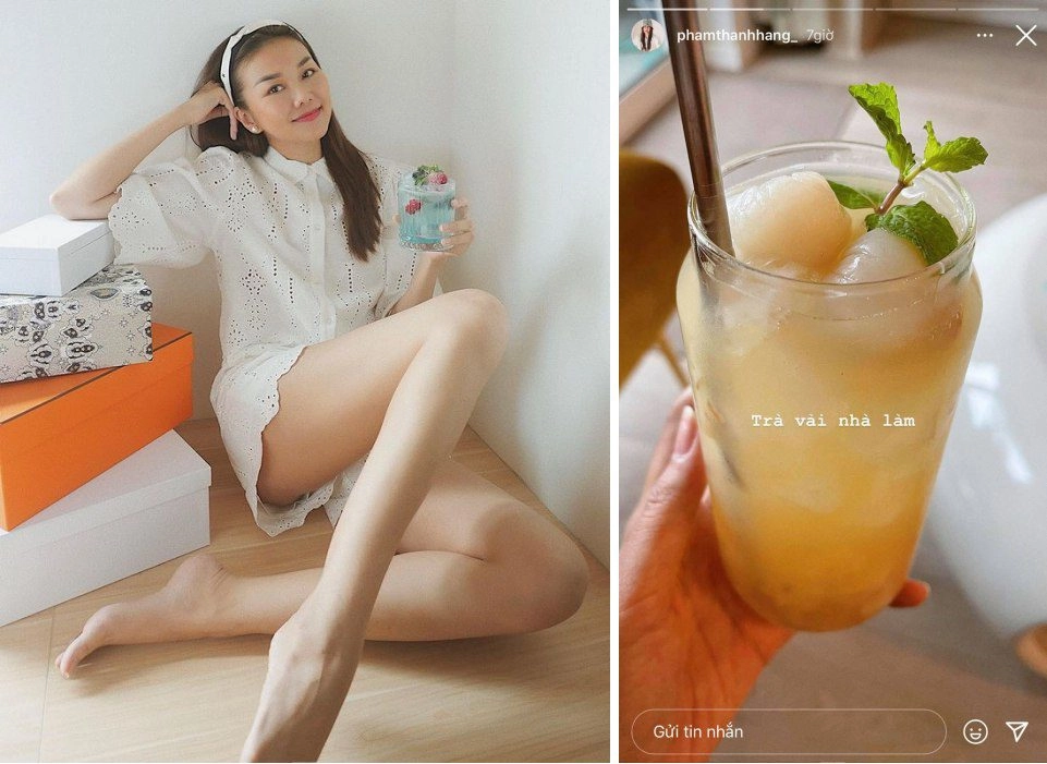 Chân dài vbiz trang điểm dày cộm mà da mộc vẫn mịn màng soi loạt nước uống mới hiểu - 10