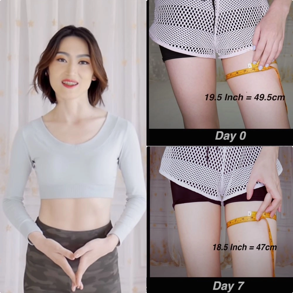 Chẳng cần đi gym tự tập ở nhà mẹ 1 con giảm liền 3cm mỡ đùi chỉ trong 7 ngày - 1