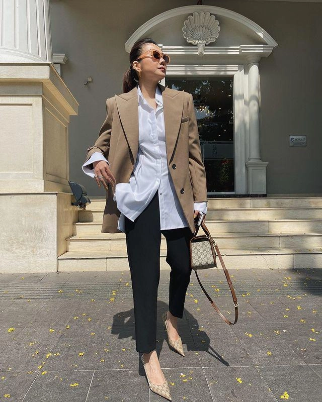 Chị đại làng mẫu thanh hằng đi biển diện siêu bạo khác hẳn hình ảnh menswear ngày thường - 7