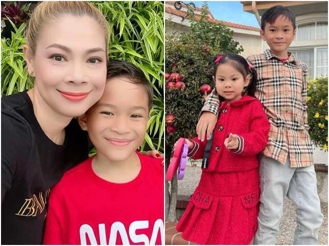 Chị em thanh thảo đưa đàn con về mỹ sau kỳ nghỉ hè cậu bé cùng huyết thống ngô kiến huy ngày càng bảnh - 10