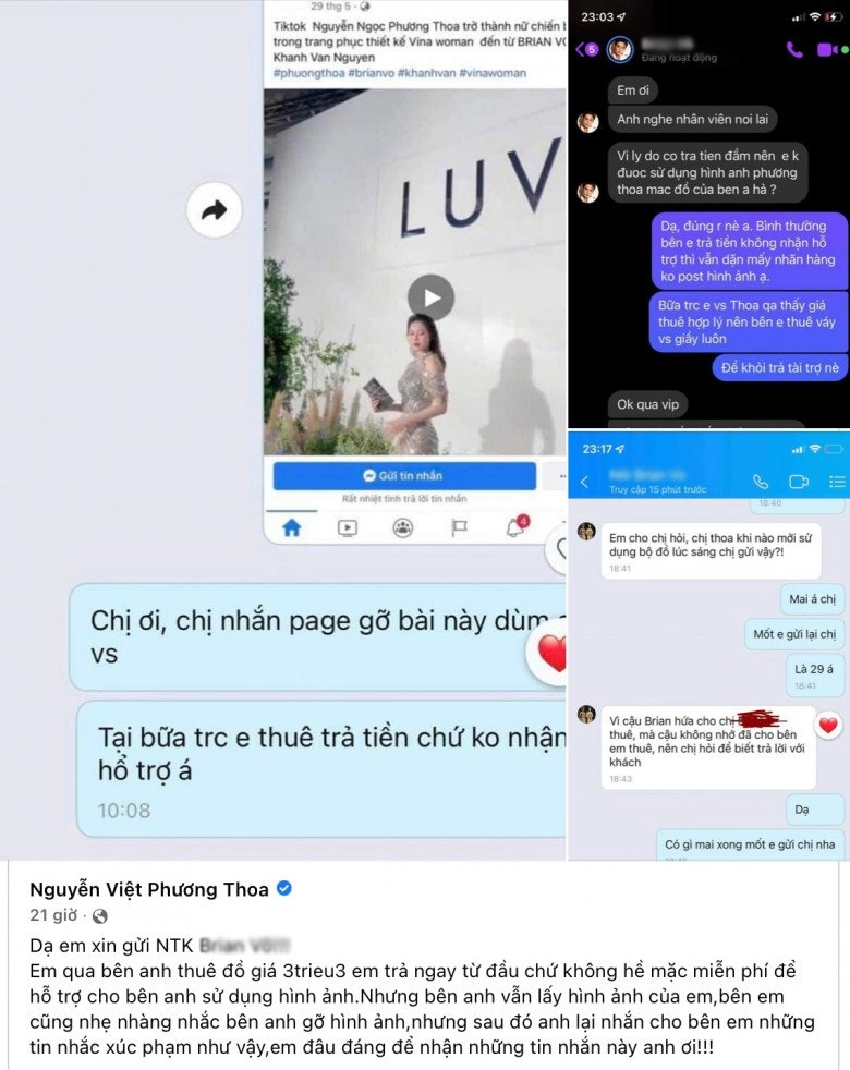 chị google việt phương thoa thuê váy 33 triệu nhưng bị dùng ảnh tráiphép dân tình tranh cãi nảy lửa - 1