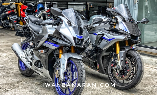 Chi tiết yamaha r15m đọ dáng cùng đàn anh r1m - 1