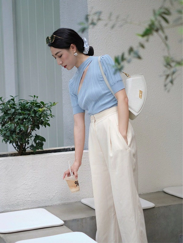 Chỉ với một chiếc quần ống rộng nàng có thể biến tấu được hàng chục bộ đồ đẹp long lanh - 13