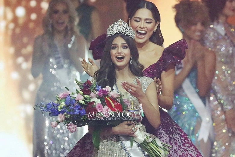 Chiếc đầm của đương kim miss universe như nuốt chửng tân hoa hậu phạm hương liền bị gọi - 3