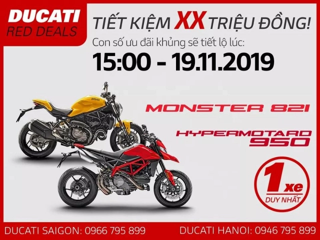 Chờ đón ưu đãi giờ vàng lúc 15h00 cùng ducati - 1