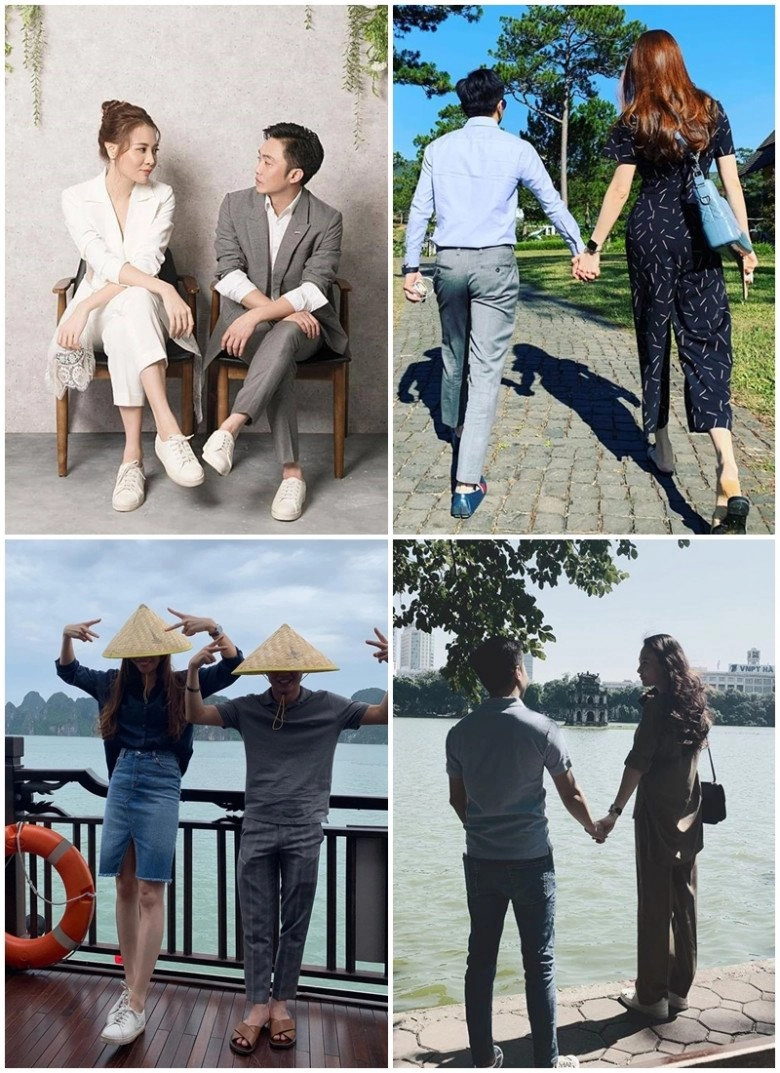 Chọn đồ đi làm cùng chồng đàm thu trang tinh tế mang giày bệt mà chân vẫn dài miên man - 3