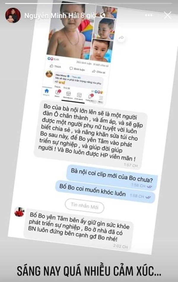 Chồng hòa minzy nhắn tin riêng tư với mẹ ruột kể chuyệnbé bo bà liềnbày tỏ nỗi lòng - 2
