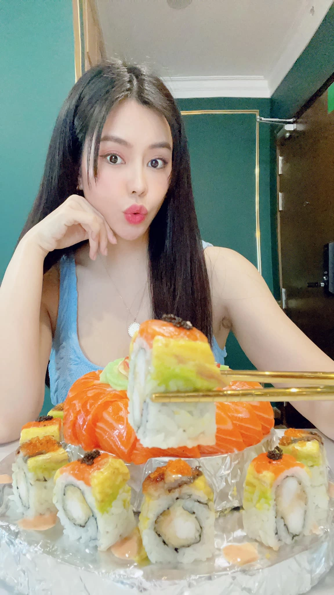 Chồngcày tiền đưa vợ mỹ nhân gạo nếp gạo tẻsang mỹ đẻ nguyện mặc váy bơm ngực chăm con - 5