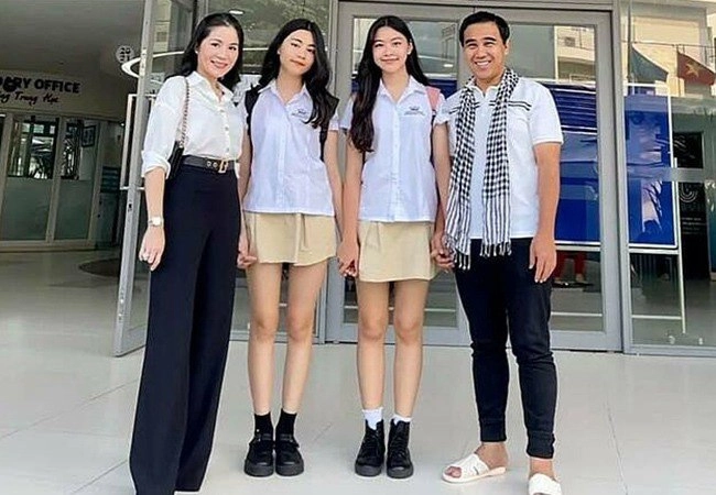 Chụp ké lệ quyên dương triệu vũ con gái bằng kiều12 tuổi vừa xinh vừa cao nổi bật 1m72 chân dài thẳng tắp - 8