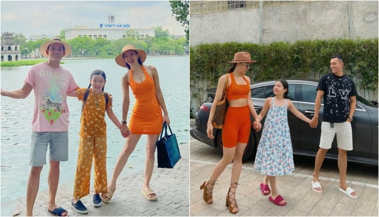 Có mẹ và bố dượng chăm chút con gái phương trinh jolie sành điệu hàng hiệu mặc đẹp không đợi tuổi - 6