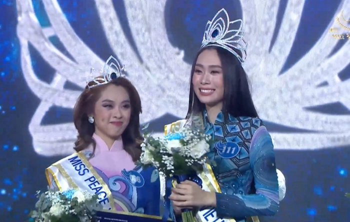 Cô phiên dịch viên - trần thị ban mai đăng quang miss peace vietnam 2022 mặt xinh body xuất sắc - 2