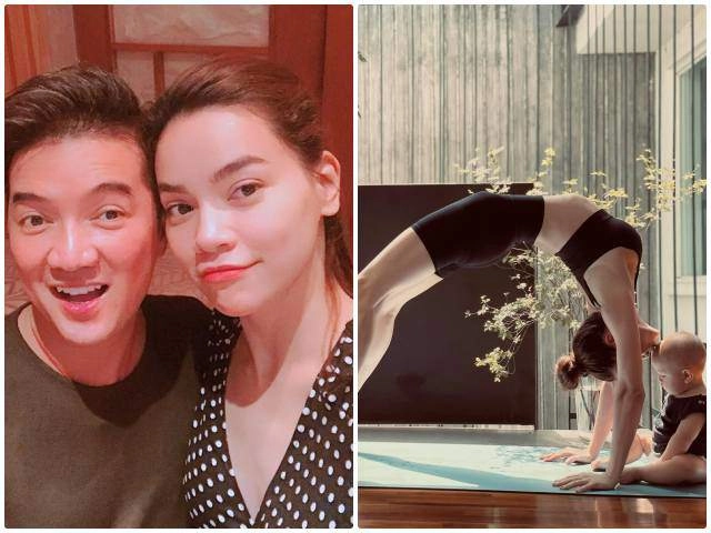 Cởi trần chăm con kim lý bất ngờ bị lisa gặm ti hồ ngọc hà cười như được mùa - 17