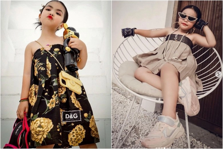 Con gái cành vàng lá ngọc của đại gia minh nhựa 6 tuổi đi cao gót sành điệu chuyên nghiệp như mẫu nhí - 9