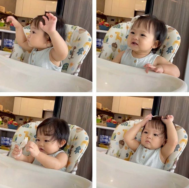 Con gái cường đôla- đàm thu trang càng lớn càng xinh như thiên thần đẹp nhất ở đôi mắt - 17