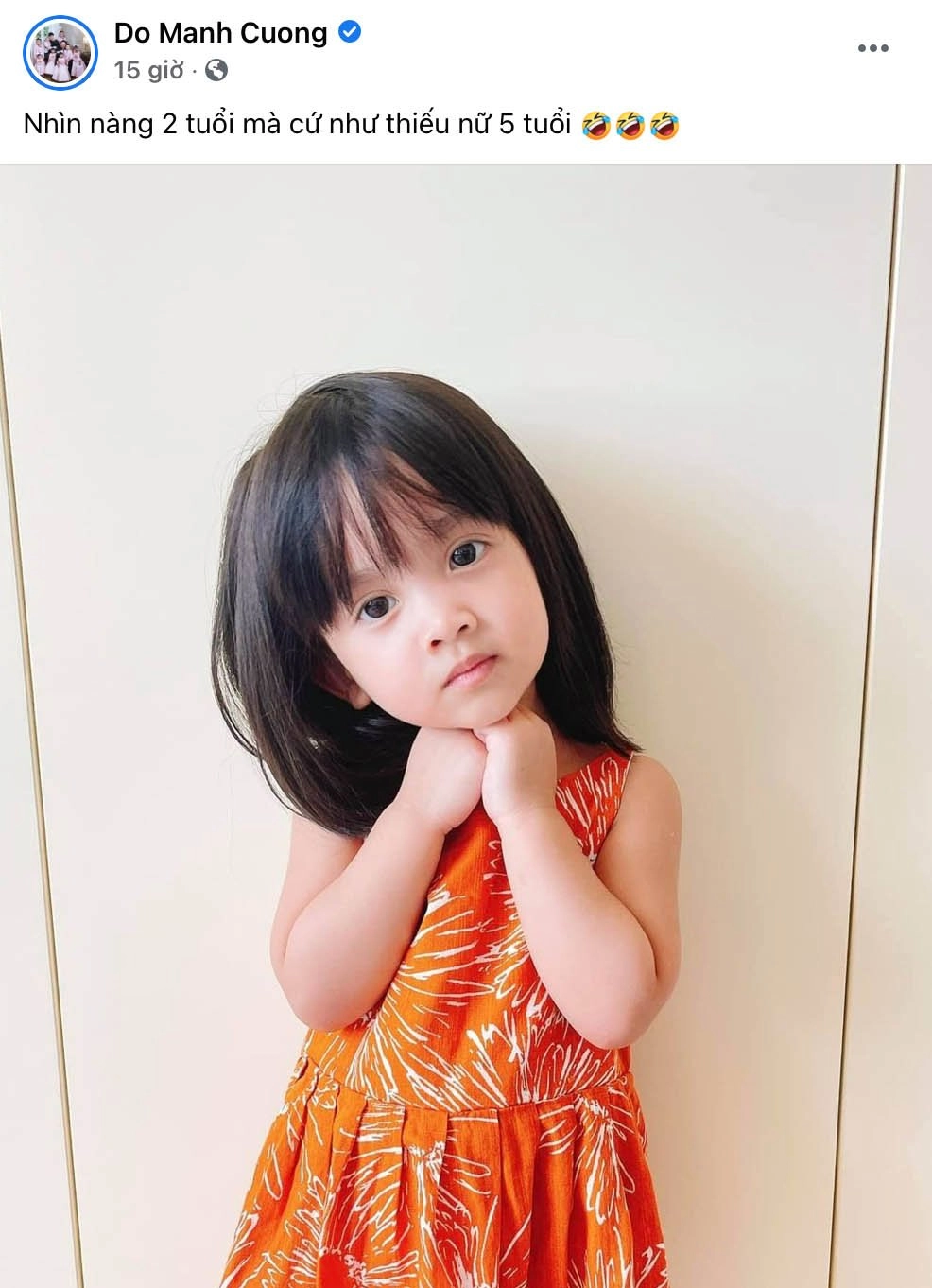 Con gái đỗ mạnh cường sau 2 năm ngày càng đáng yêusớm trổ nét nàng thơ tóc óng ả - 2