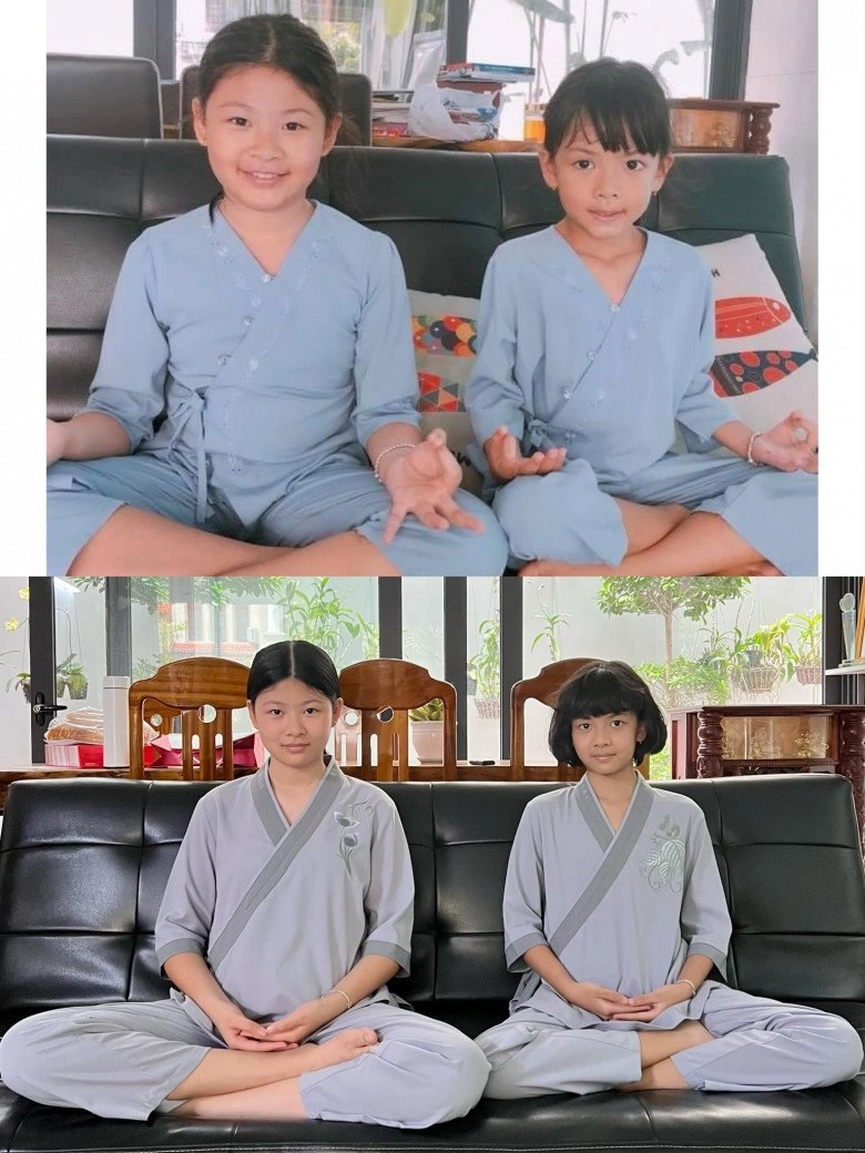 Con gái lớn của bình minh mới hơn 12 tuổi đã cao tới mang tai bố giống mẹ khoản thể thao giữ dáng - 1