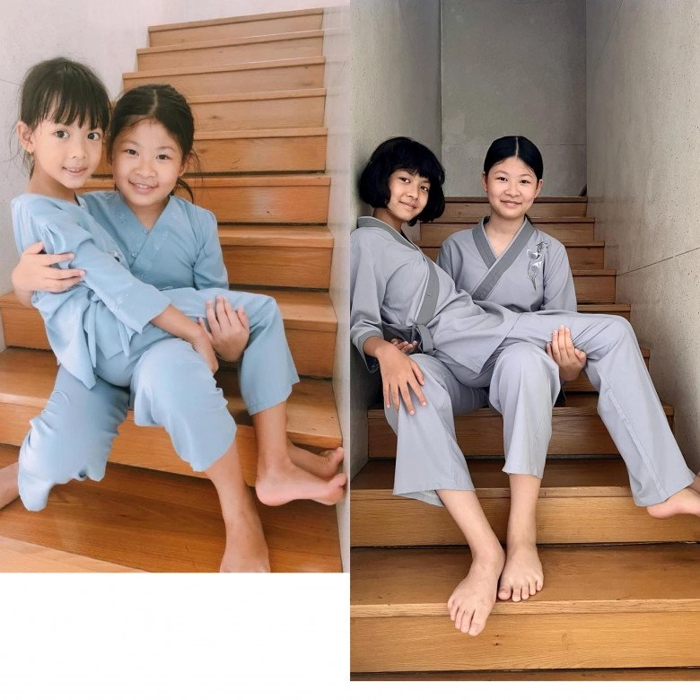 Con gái lớn của bình minh mới hơn 12 tuổi đã cao tới mang tai bố giống mẹ khoản thể thao giữ dáng - 3