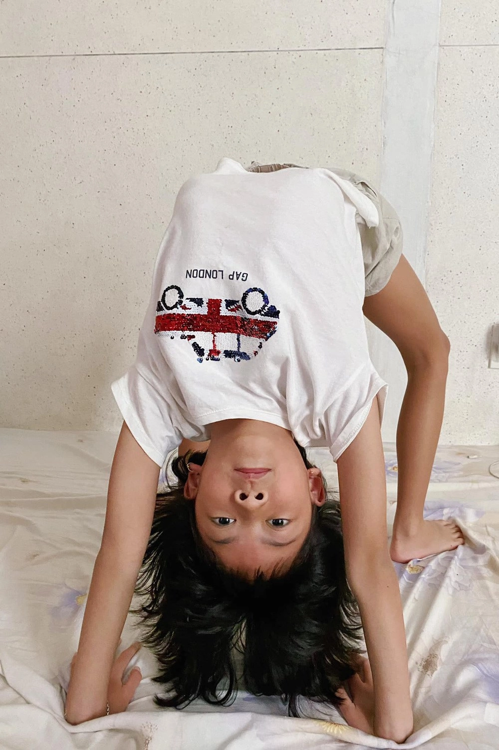 Con gái lớn của bình minh mới hơn 12 tuổi đã cao tới mang tai bố giống mẹ khoản thể thao giữ dáng - 14
