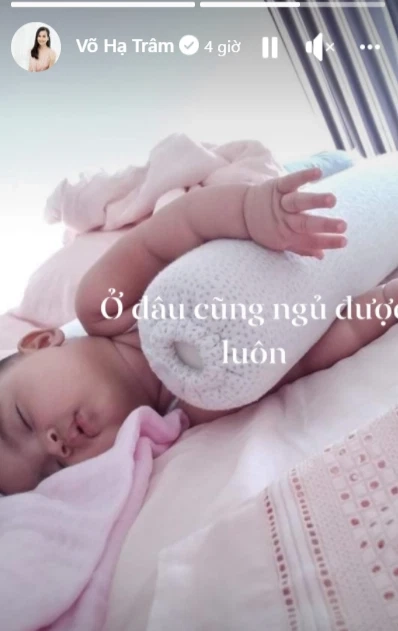 Con hồ ngọc hà bảo thy võ hạ trâm tư thế ngủ bá đạo nhìn đáng yêu nhưng mẹ cần nhanh tay chỉnh lại - 8