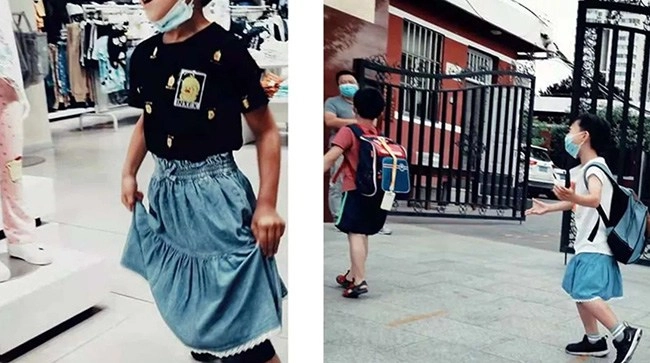 Con trai nói muốn mặc váy đi học cách làm của ông bố khiến ai nấy đều không hài lòng - 2