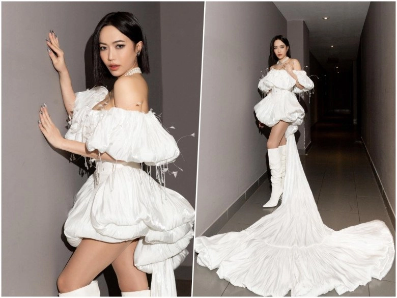 cộp mác triệu lệ dĩnh ăn diện hao hao diệu nhi thua nhẹ vì món đồ cắt chân ngắn cũn - 1