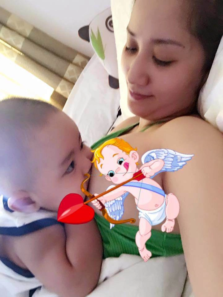 Cùng bị chồng chụp lén cảnh chăm con thúy diễm lộ dáng gợi cảm nhìn khánh thi ai cũng thương - 6
