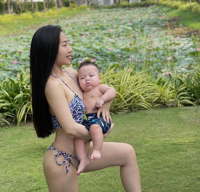 Cuộc sống mẹ con hằng bingboong ở pháp chồng cưng chiều bà nội cực quý cháu - 3