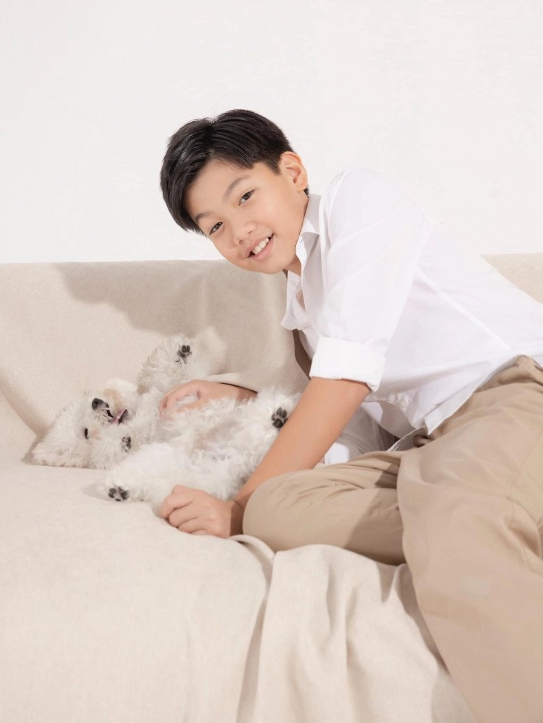 Cường đôla tự nhận gen quá mạnh con trai với hà hồ và con gái với đàm thu trang đều đúc khuôn bố - 6