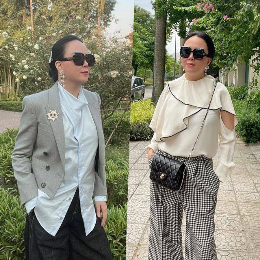 Đam mê diện trễ nải phượng chanel liên tục phải dùng tay che đỡ ngực - 10