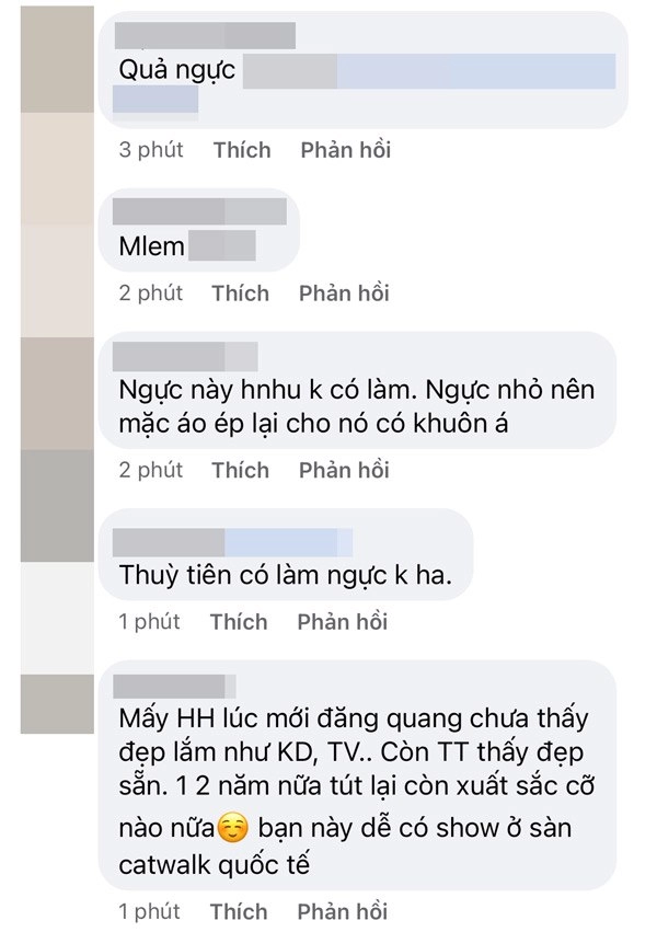 Dân mạng thắc mắc vòng một của hh thuỳ tiên là thật hay giả fan vào trả lời xuất sắc - 7