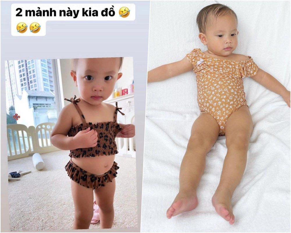 Đâu chỉ hot mom mặc bikini mới hút like hãy nhìn hội nhóc tì tròn trĩnh nhà sao việt - 2