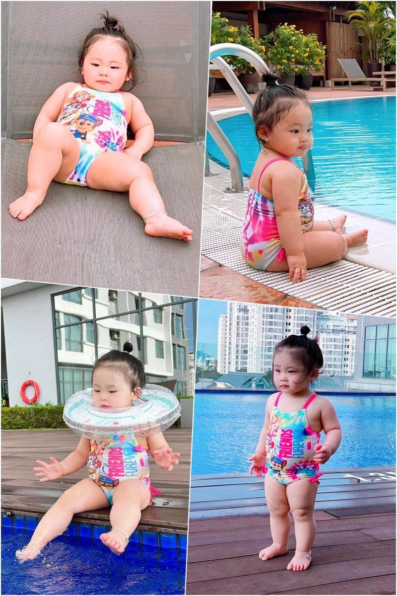 Đâu chỉ hot mom mặc bikini mới hút like hãy nhìn hội nhóc tì tròn trĩnh nhà sao việt - 7