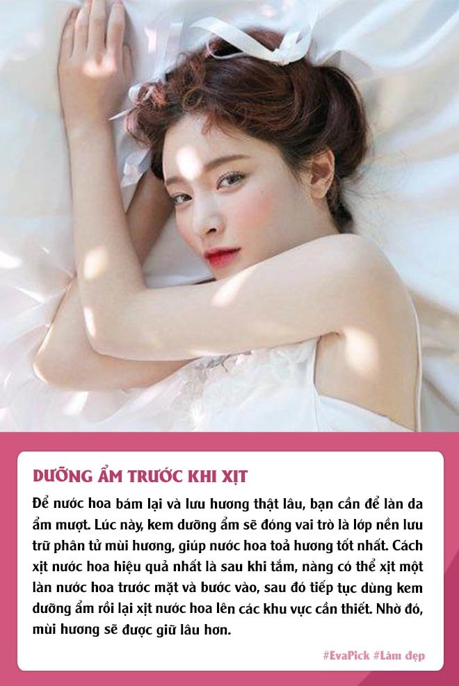 Để cơ thể lưu hương suốt 24h sau khi xịt nước hoa chị em ghim ngay những mẹo này - 1