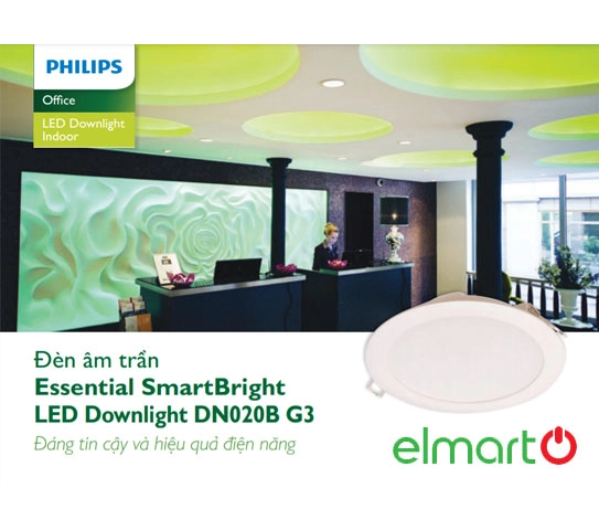 Đèn philips âm trần 14w - 3