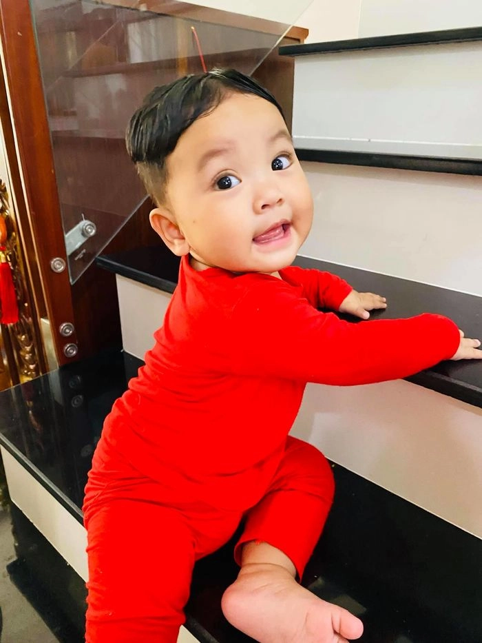 Diện mạo bụ bẫm đáng yêu của 2 nhóc tì vbiz được bố mẹ cho ăn chay trường từ bé - 18