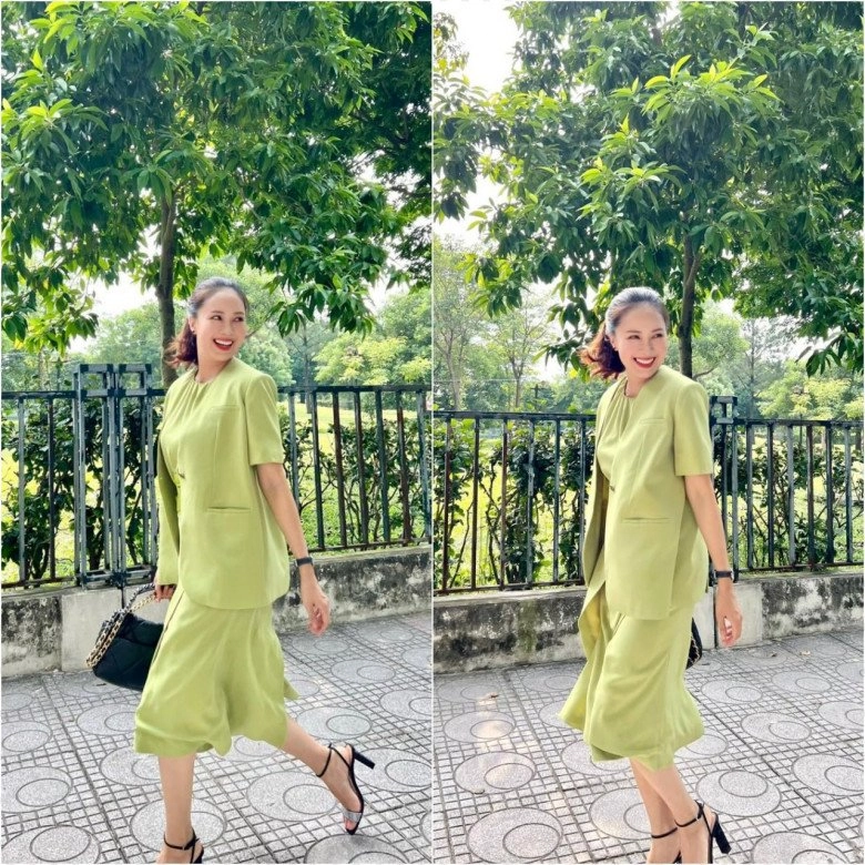 Diện thiết kế công sở giống vân trang thương ngày nắng về hồng diễm cao tay thêm giáp - 3