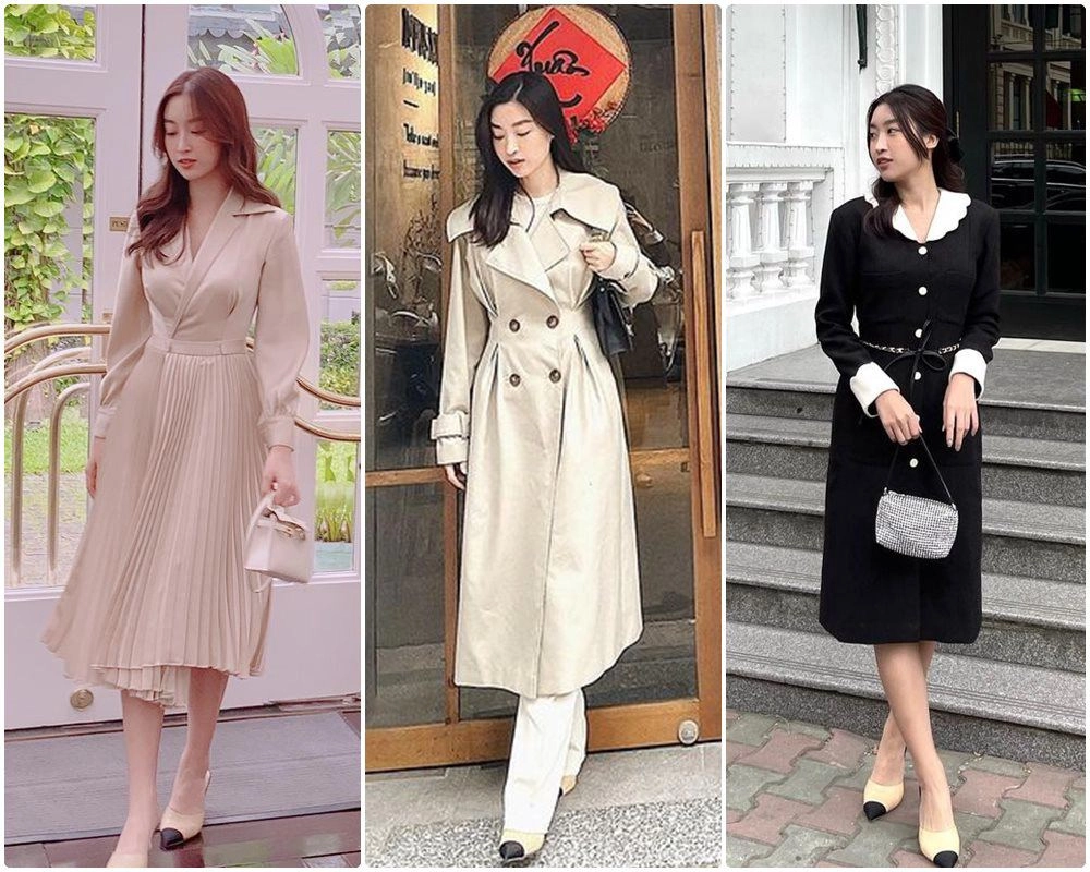 Đỗ mỹ linh xả vai mc nhà đài diện blazer thả rông còn tạo dáng luồn tay vào áo - 11