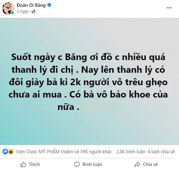 Đoàn di băng thanh lý giày của con gái nhìn giá tiền không ai dám mua còn bị nói khoe của - 5