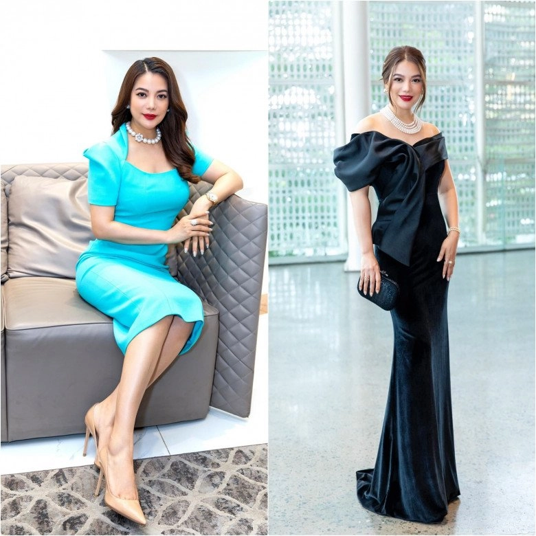 Đón tiếp 2 miss earth quốc tế trương ngọc ánh lẫn phương khánh khiêm tốn chọn tông đen - 5