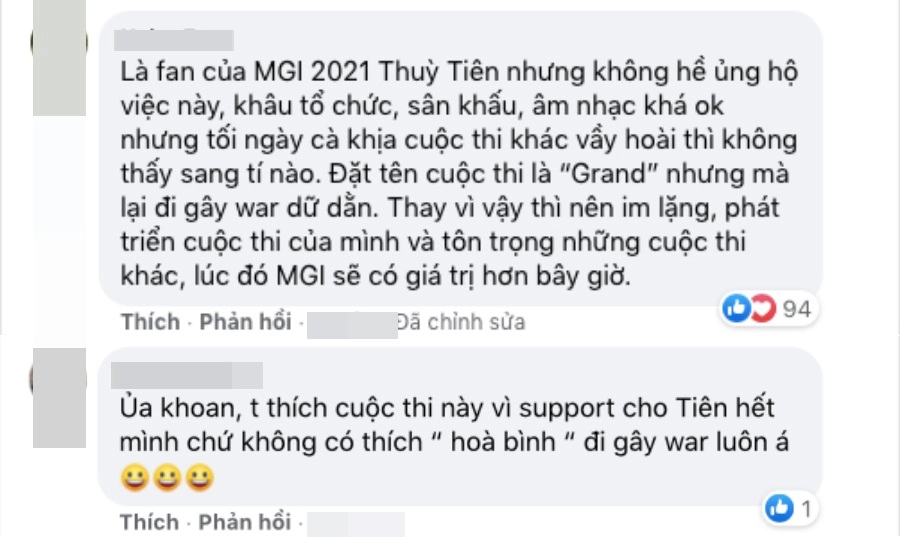 Drama miss grand fan thuỳ tiên quay lưng ném đá btc fan miss universe bất bình vào cuộc - 5