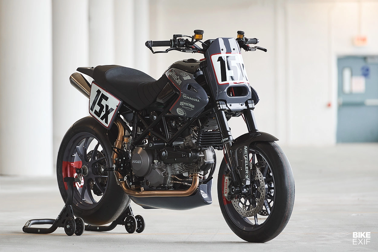 Ducati hypermotard độ phong cách flat tracker đến từ analog motorcycle - 1