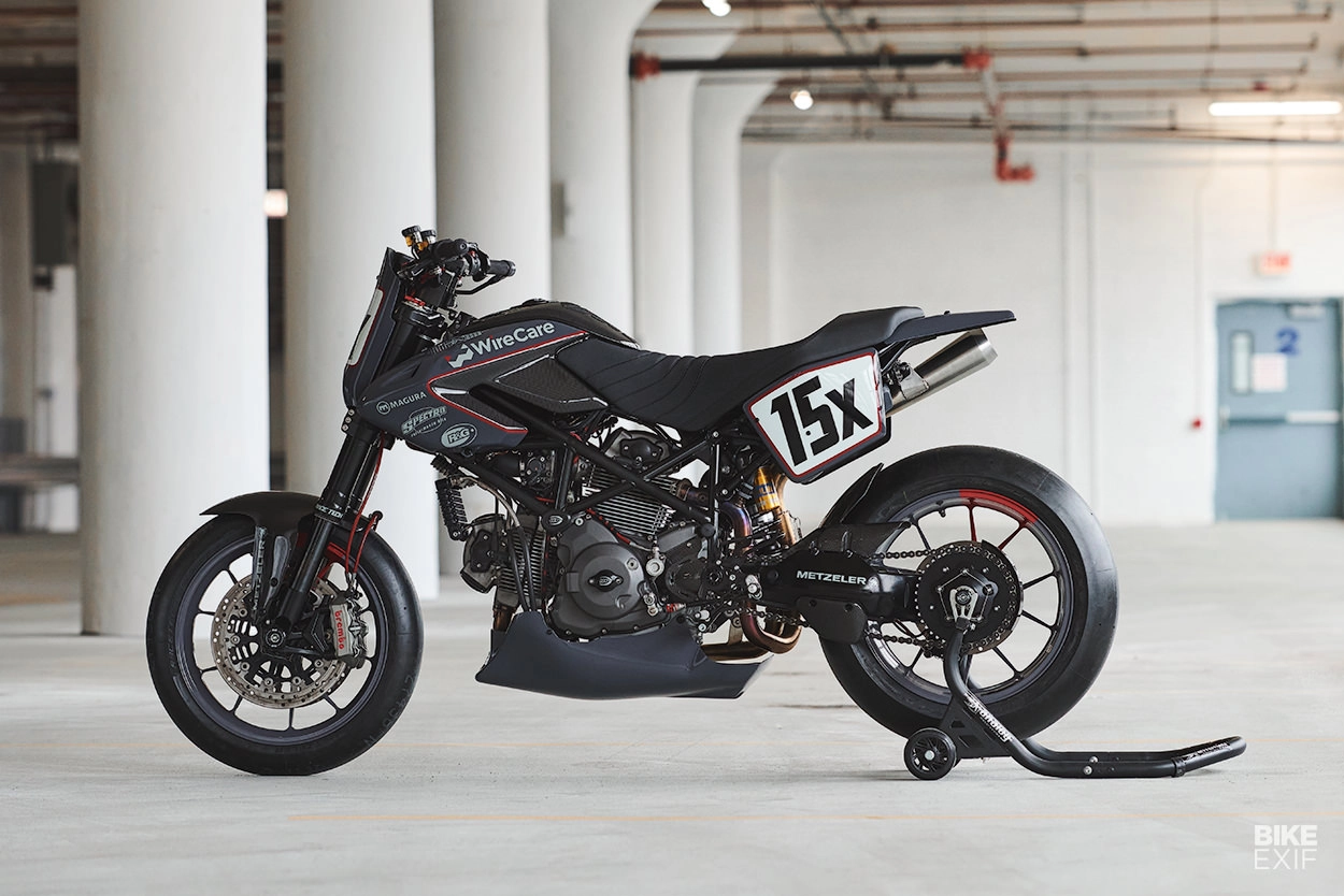 Ducati hypermotard độ phong cách flat tracker đến từ analog motorcycle - 12