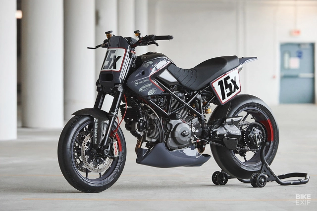 Ducati hypermotard độ phong cách flat tracker đến từ analog motorcycle - 13