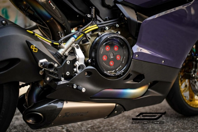 Ducati panigale 899 độ đặc trưng với phong cách tím khoai môn - 4