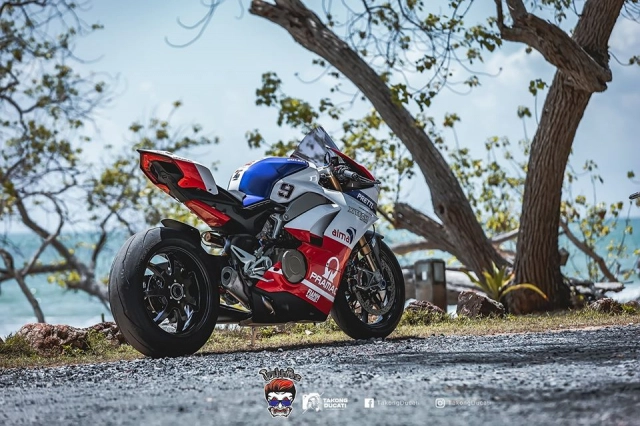 Ducati panigale v4 độ theo chủ đề pramac ducati - 7