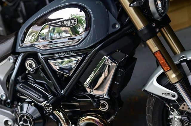 Ducati scrambler 1100 độ cá tính với nhiều chi tiết crom sáng bóng - 6
