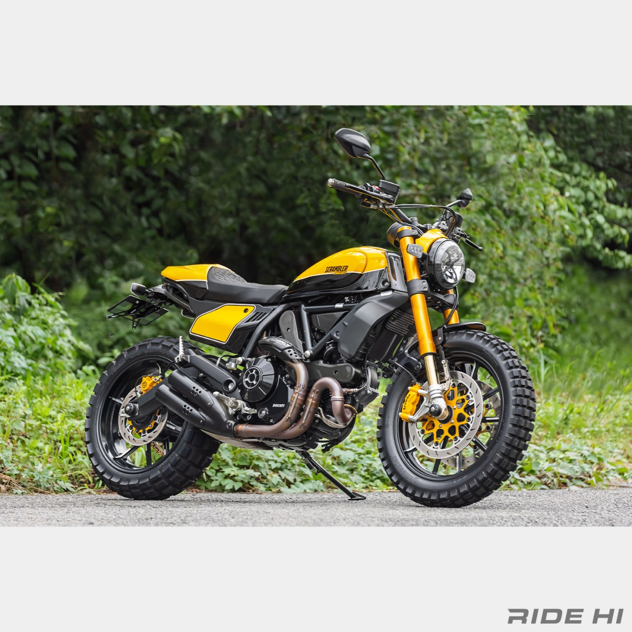 Ducati scrambler full throttle độ táo bạo với dàn chân siêu dày - 3