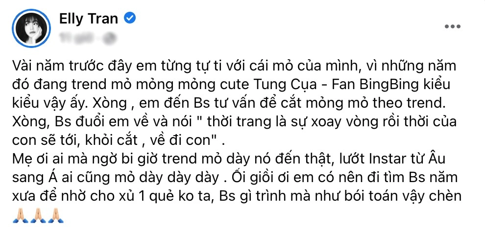 Elly trần kể chuyện đi sửa sangbị bác sĩ đuổi về giữ được nhan sắc hiện tại đúng là may - 5