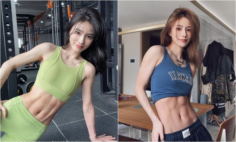 Em gái phòng gym hàng châu có nhan sắc như tiên nữthoát tục nhìn xuống chiếc bụng là thấysocola - 9