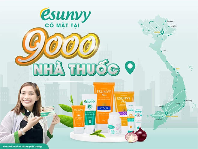 Esunvy - dược mỹ phẩm việt có mặt ở gần 9000 nhà thuốc - 1